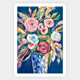 Abstract bouquet in a vase Sticker